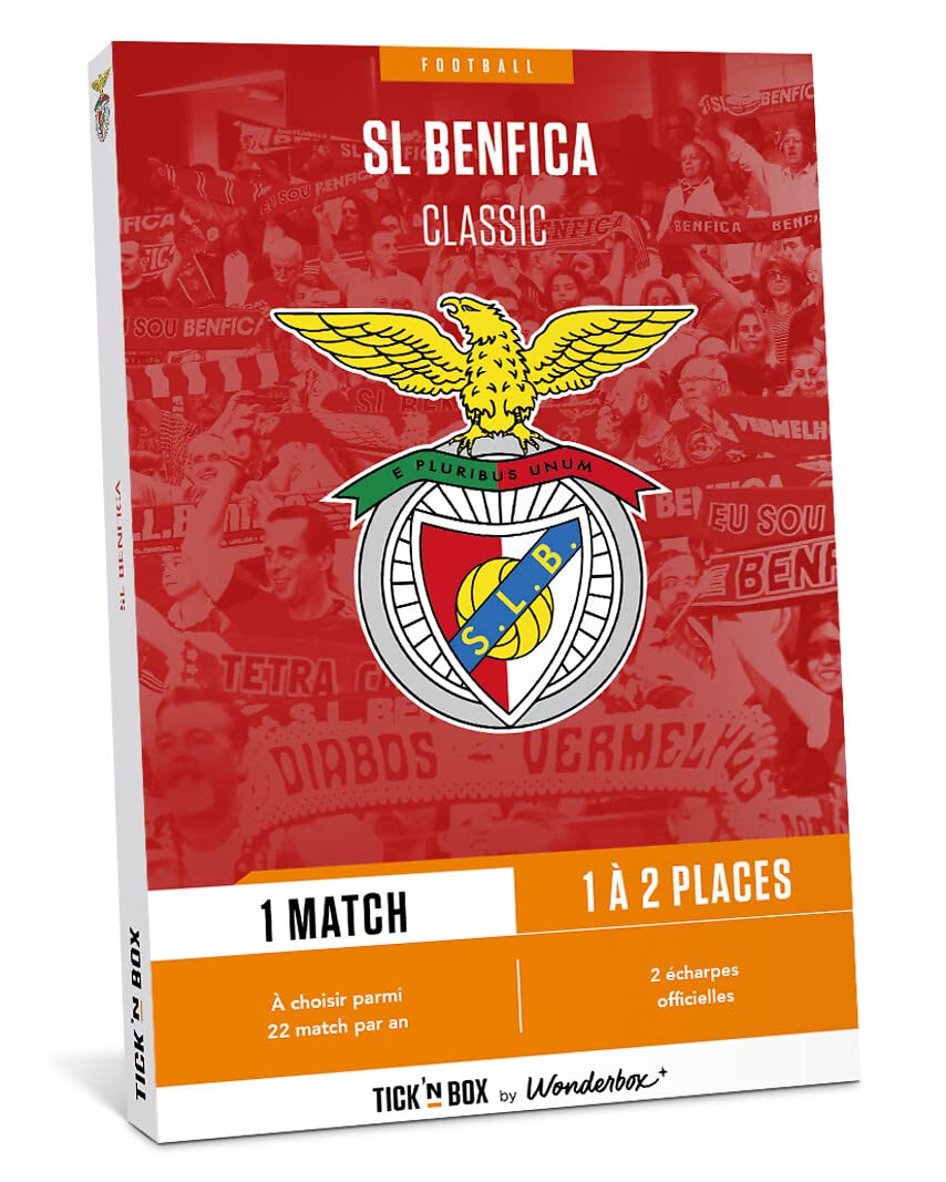 Wonderbox Évènements Sportifs SL Benfica coffret cadeau 2 pers match