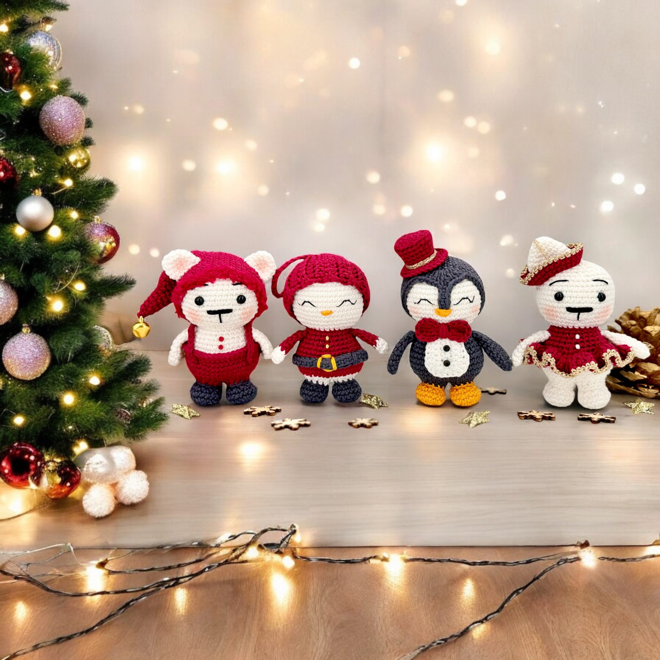 Valerie Fil un crochet Les 4 Funambules livre Noël amigurumi