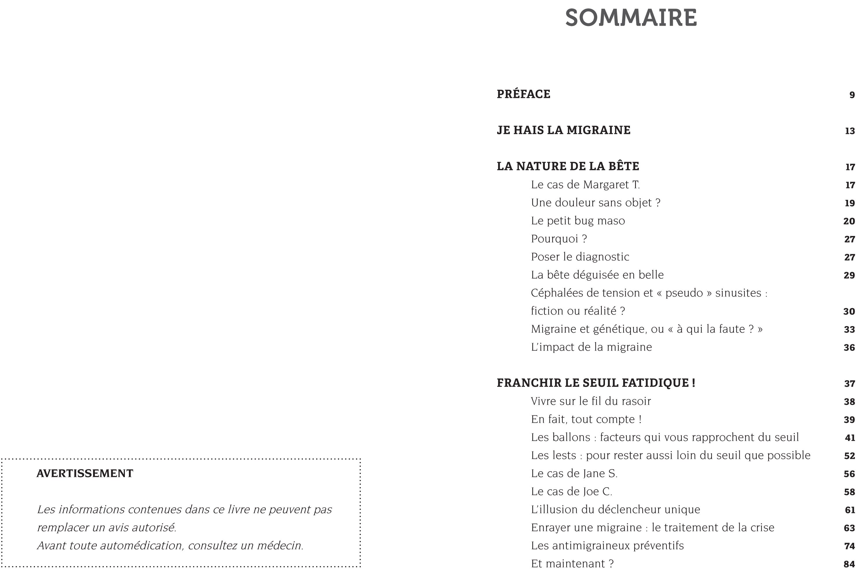 Souccar Editions En finir avec la migraine livre broché douleurs