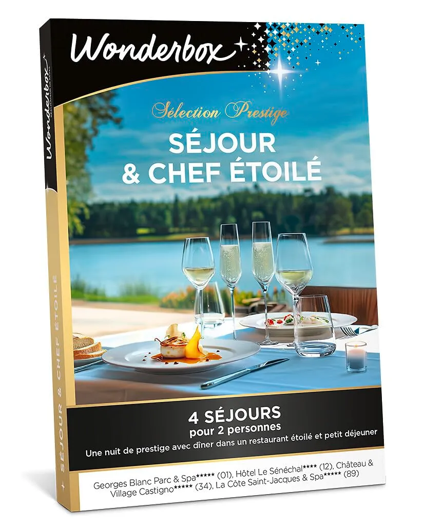 Wonderbox Séjour Chef Étoilé coffret nuit 2 pers gastronomie