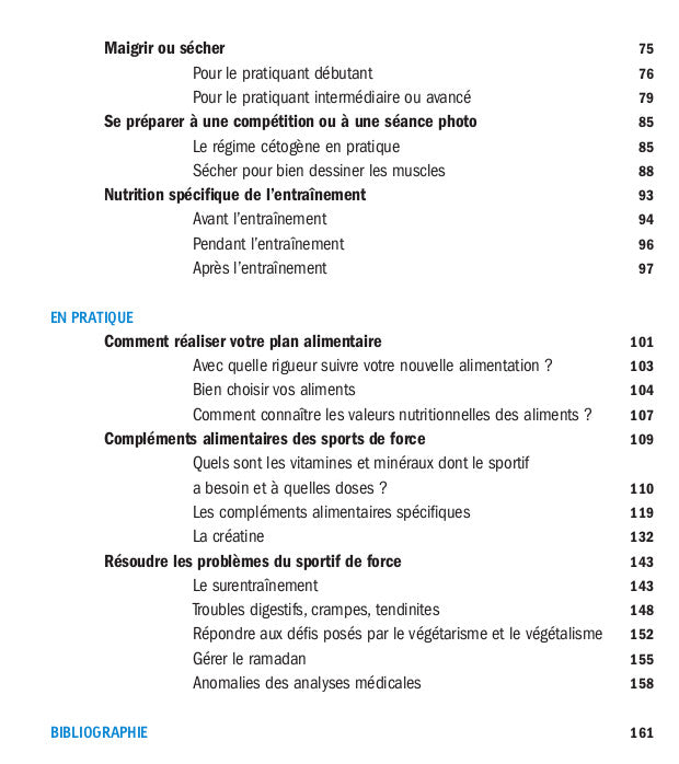Souccar Nutrition de la force livre musculation broché Venesson