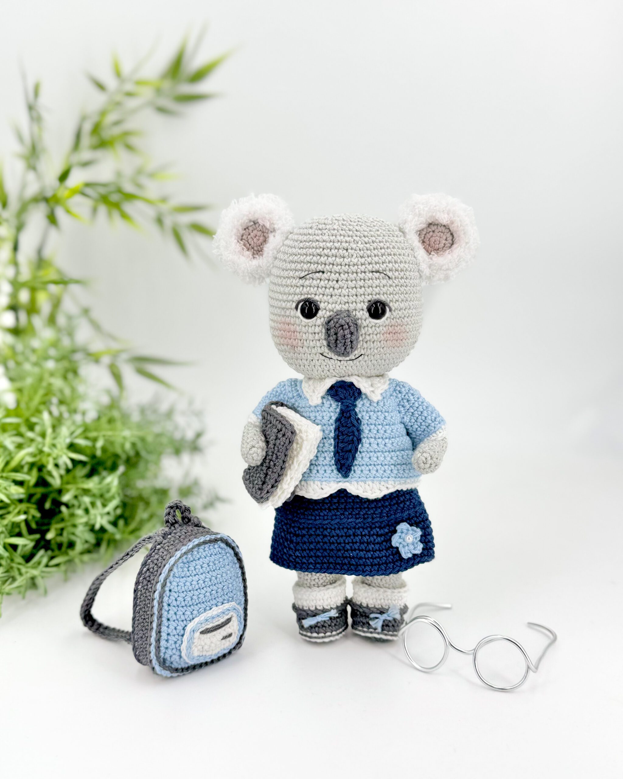 Camille le koala l’écolier livre crochet patron amigurumi