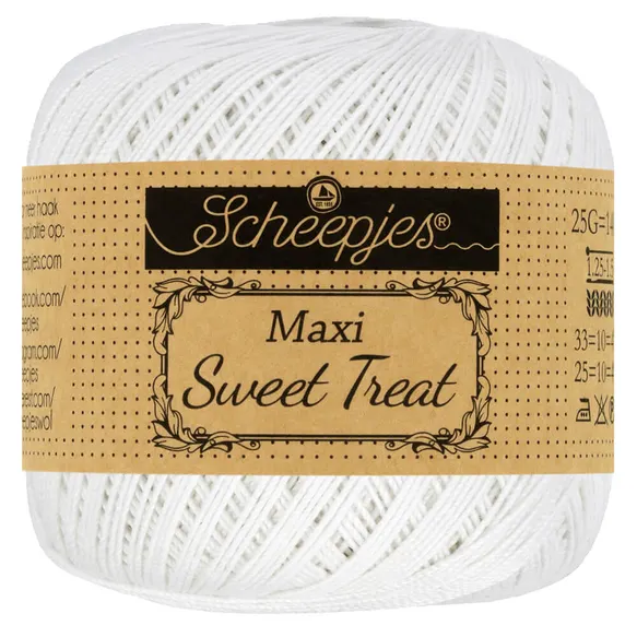 Scheepjes Maxi Sweet Treat 106 blanc fil coton 25g