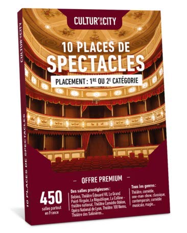 Cultur'In The City Premium coffret spectacle 10 places théâtre