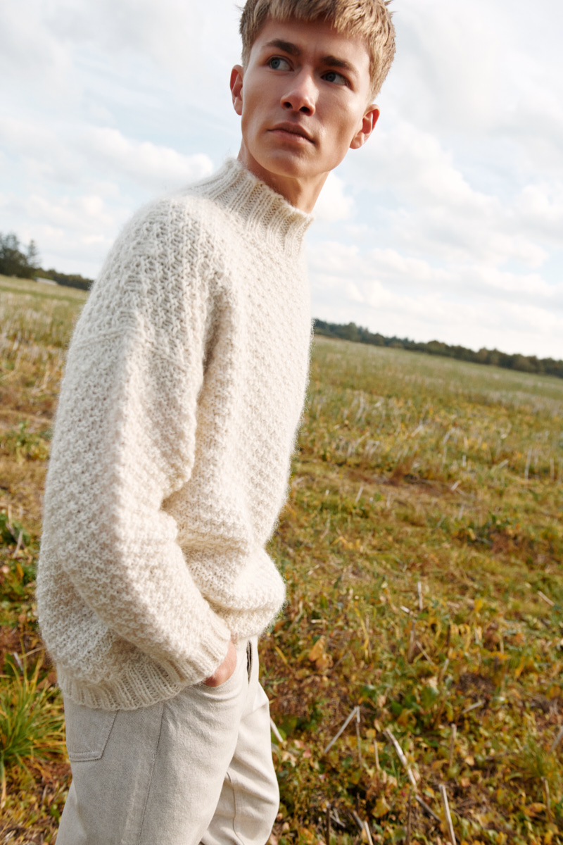 Isager Hvidsten kit pull Tversted mohair alpaga
