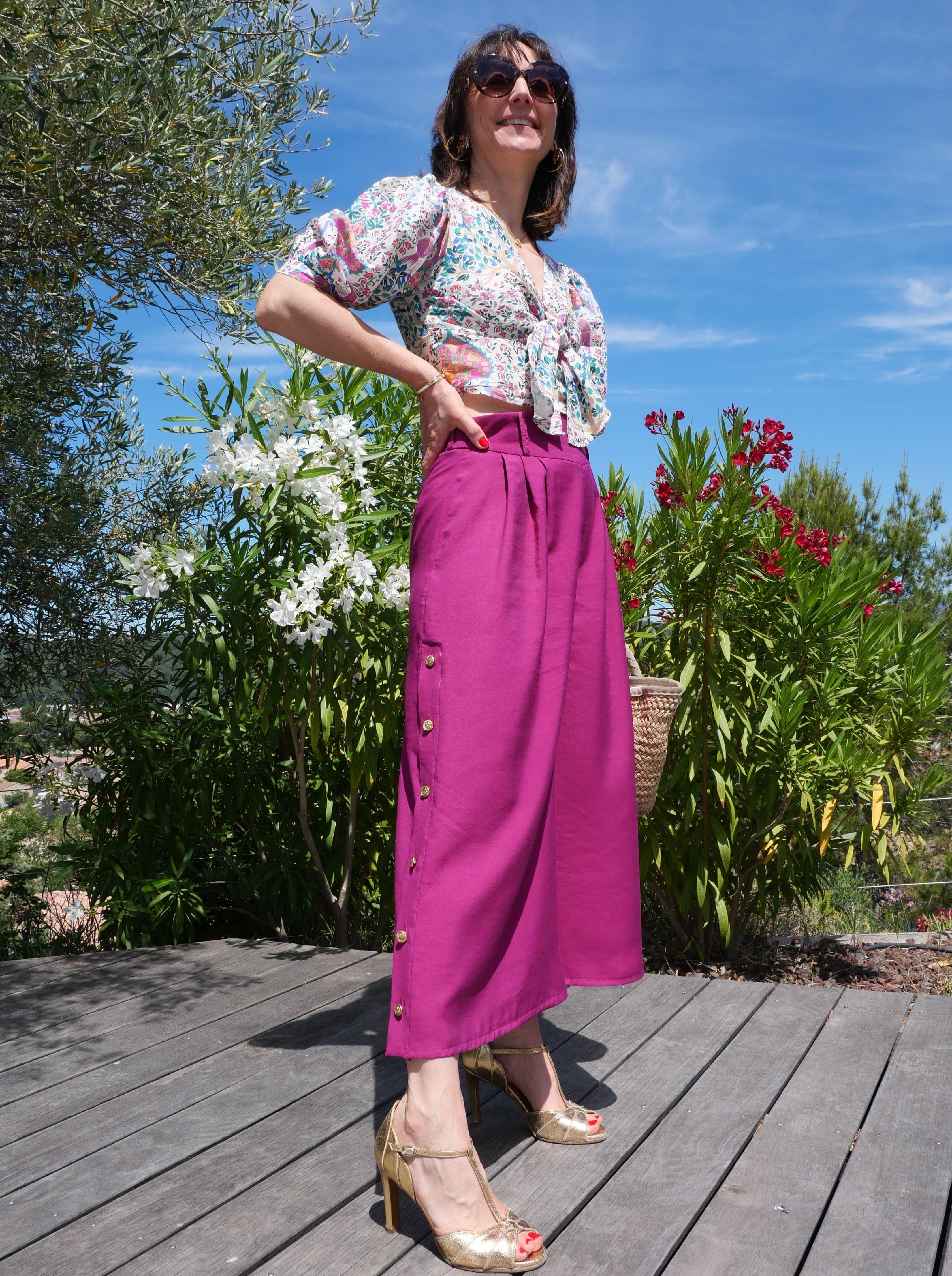 Laeti & Léa Andromède 32-52 patron couture pantalon PDF palazzo