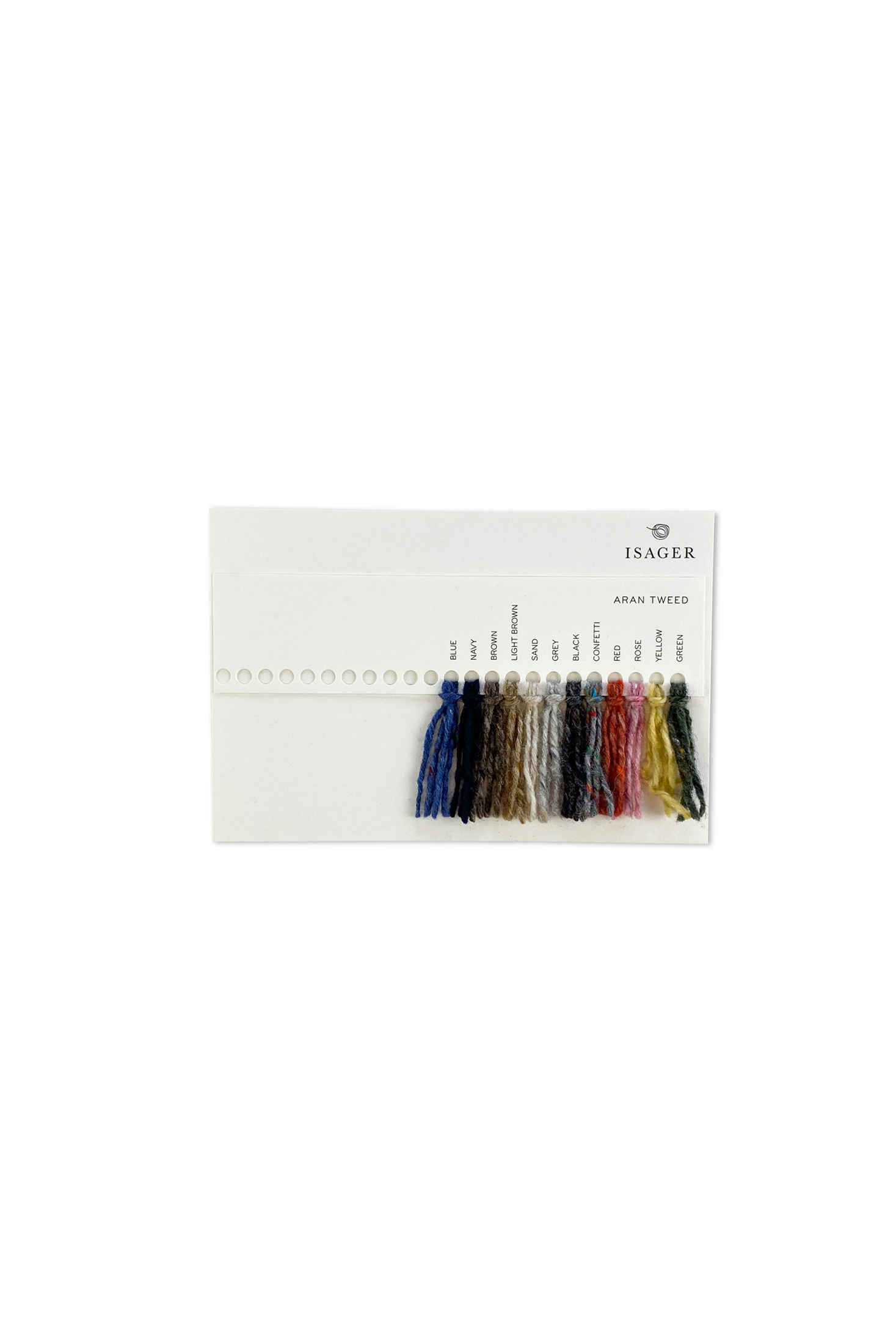 Isager Aran Tweed nuancier carte couleurs laine