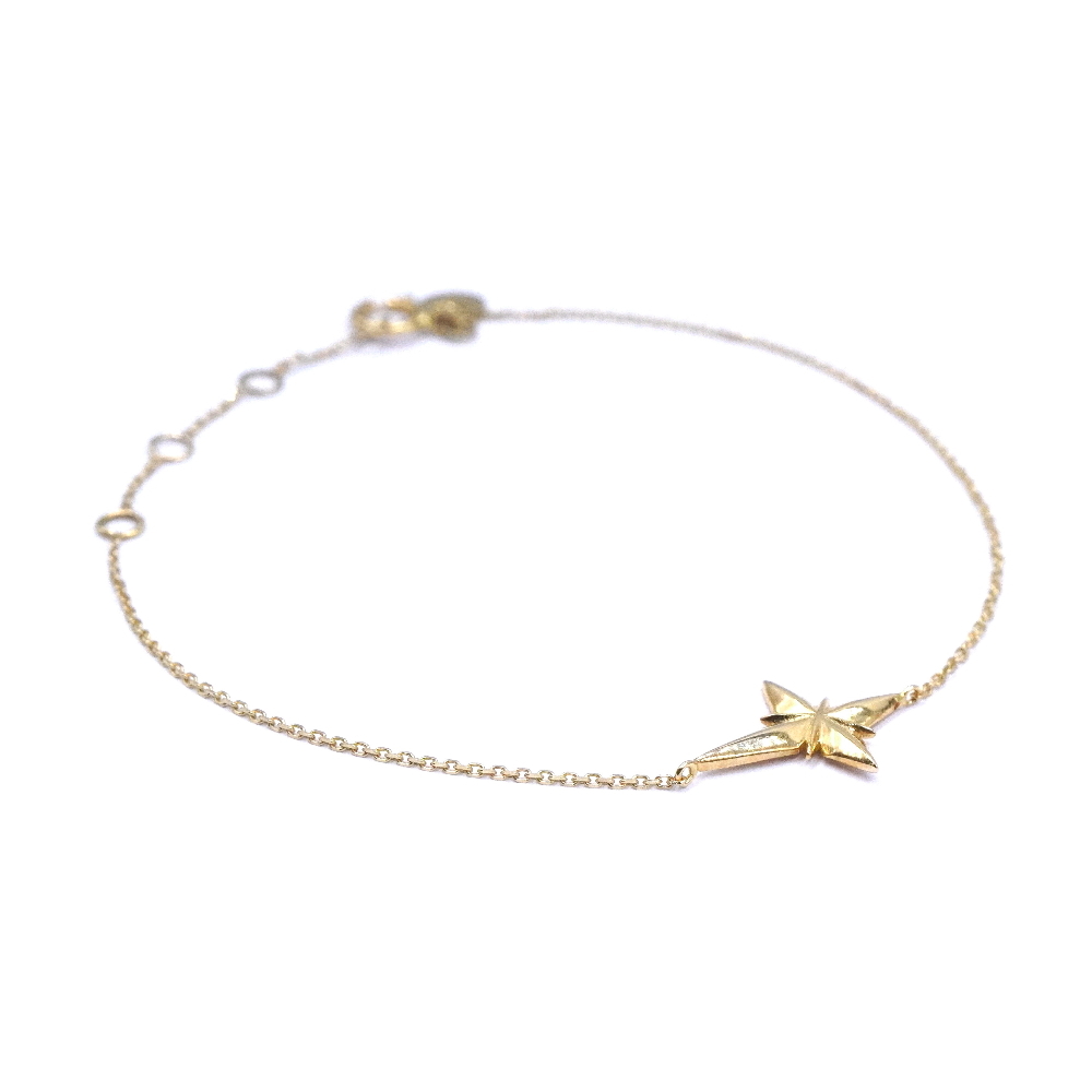 Angèle Brousse Saintes bracelet croix or jaune 14 carats