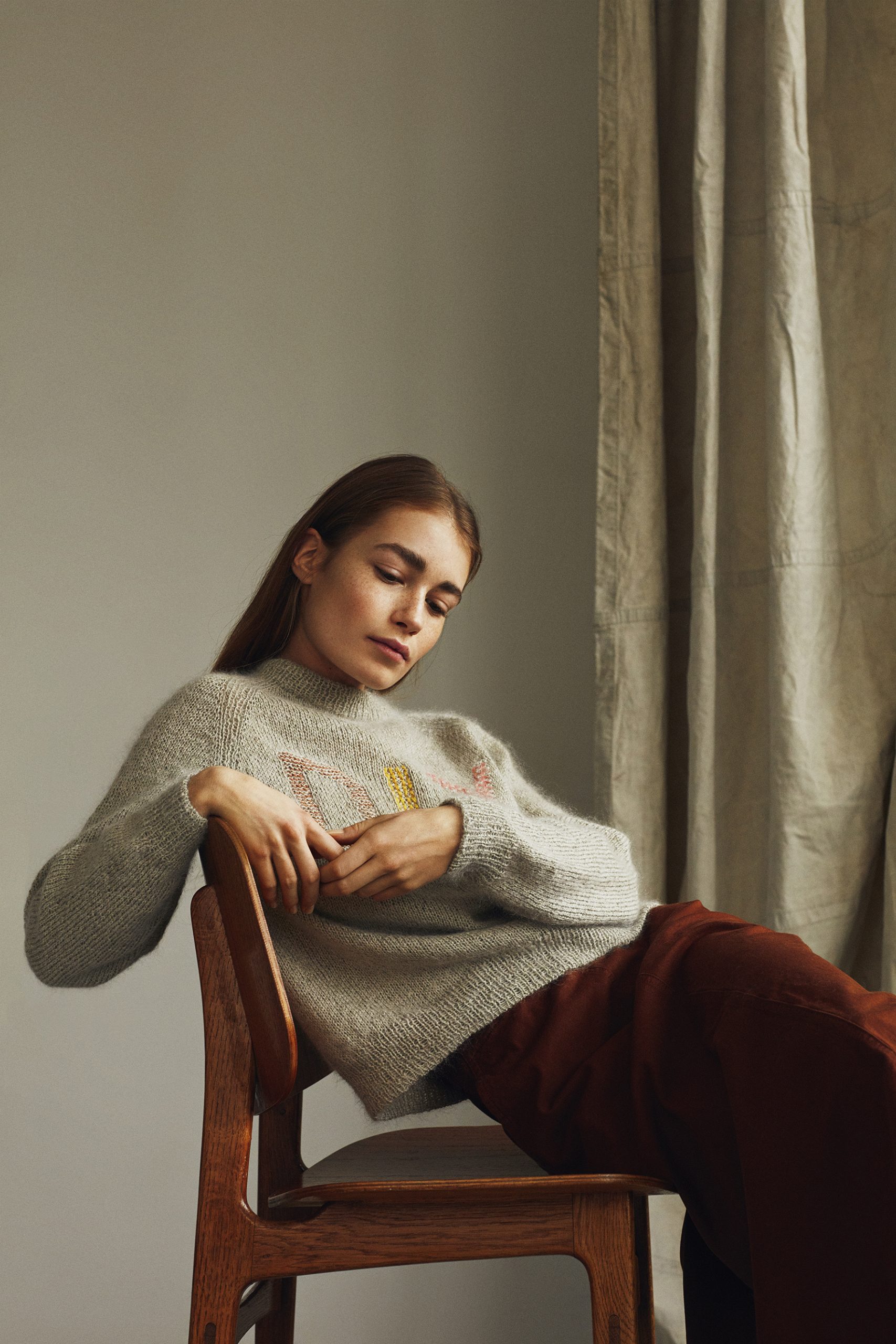Isager Misty kit tricot pull laine douce