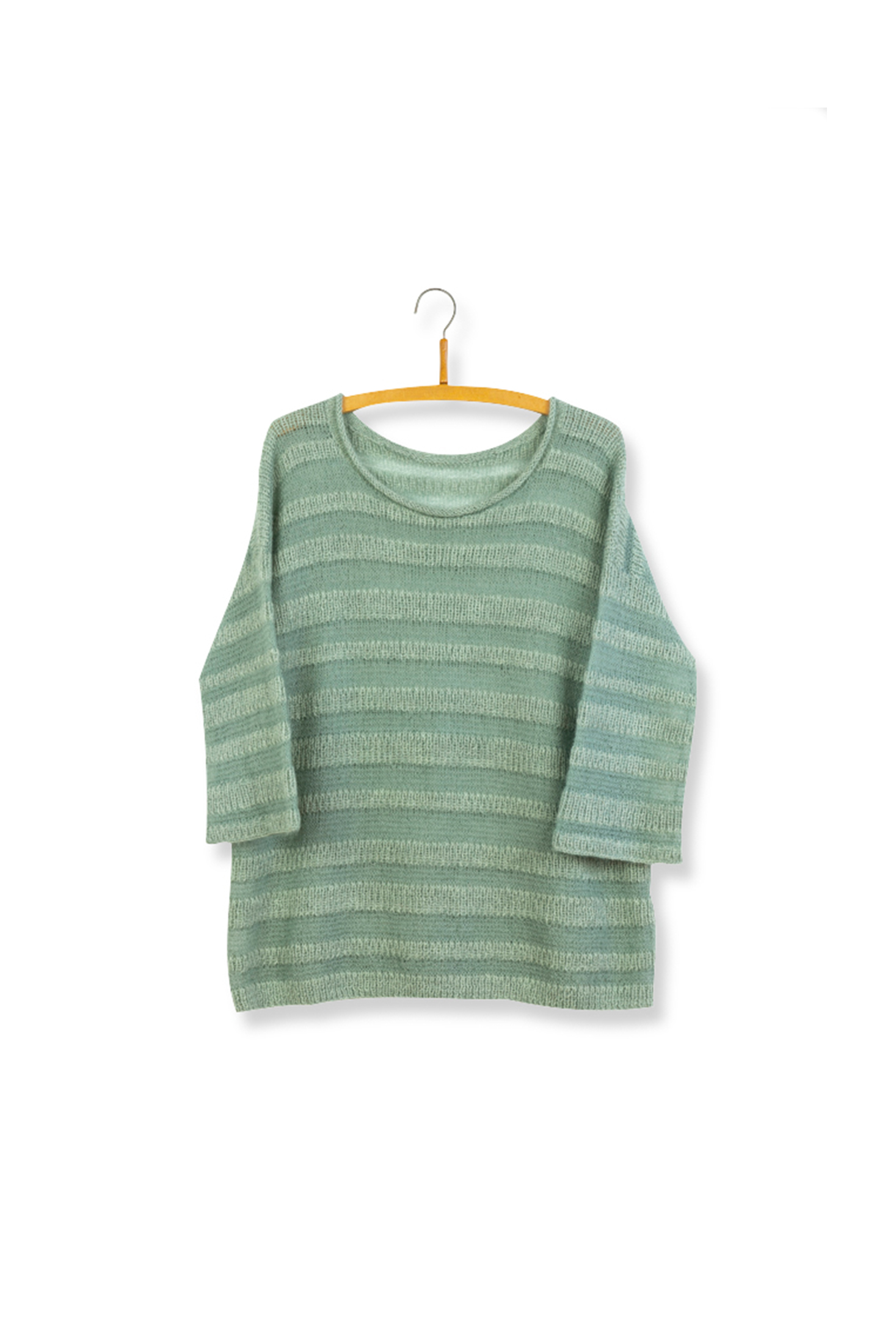 Isager Gooseberry kit tricot laine pull femme