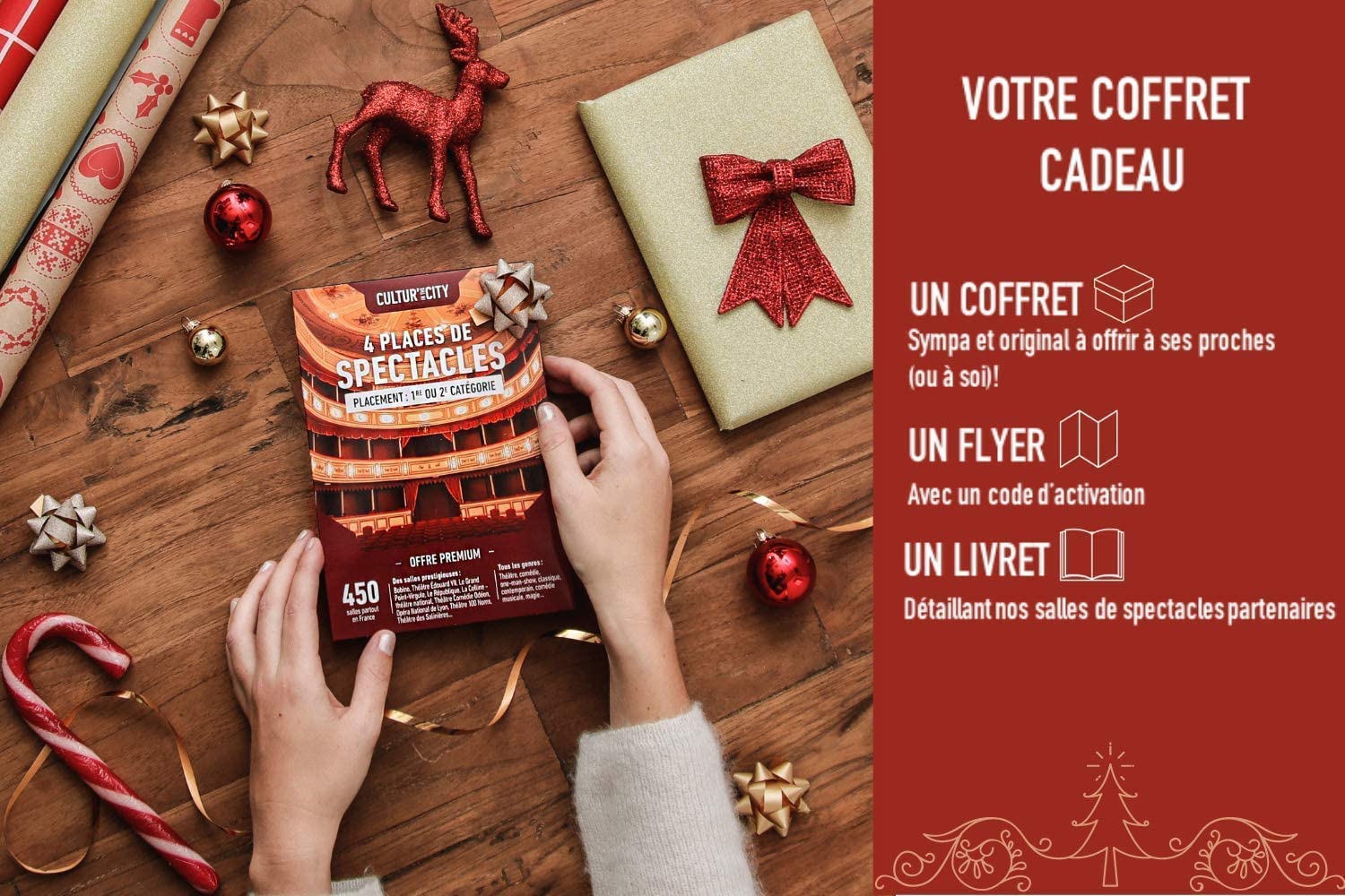 Wonderbox Évènements Culturels Premium coffret cadeau 2 places 1200