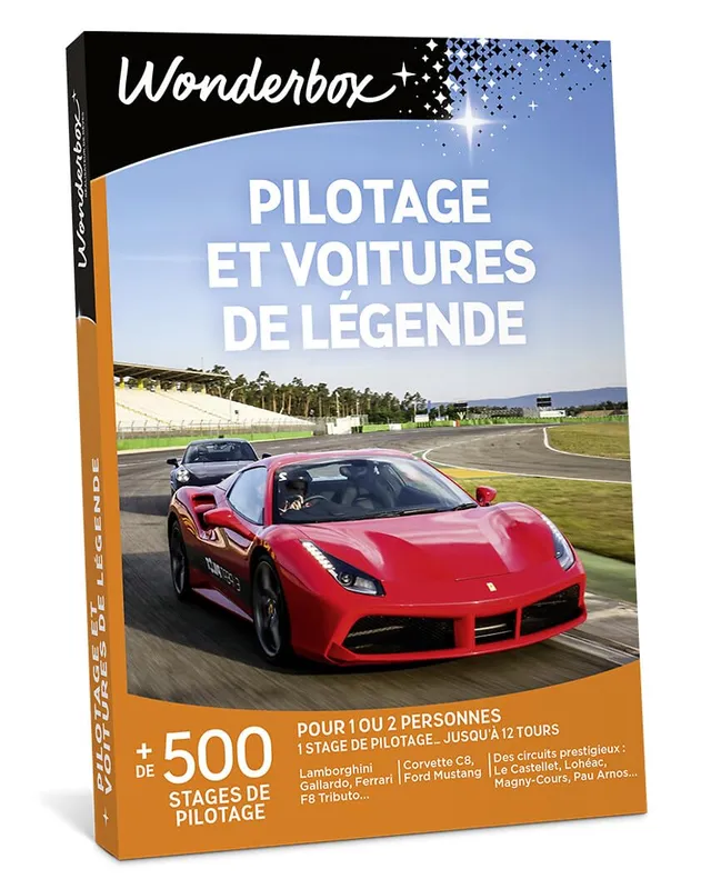 Wonderbox Sport & Aventure Pilotage Et Voitures De Légende coffret cadeau pilotage