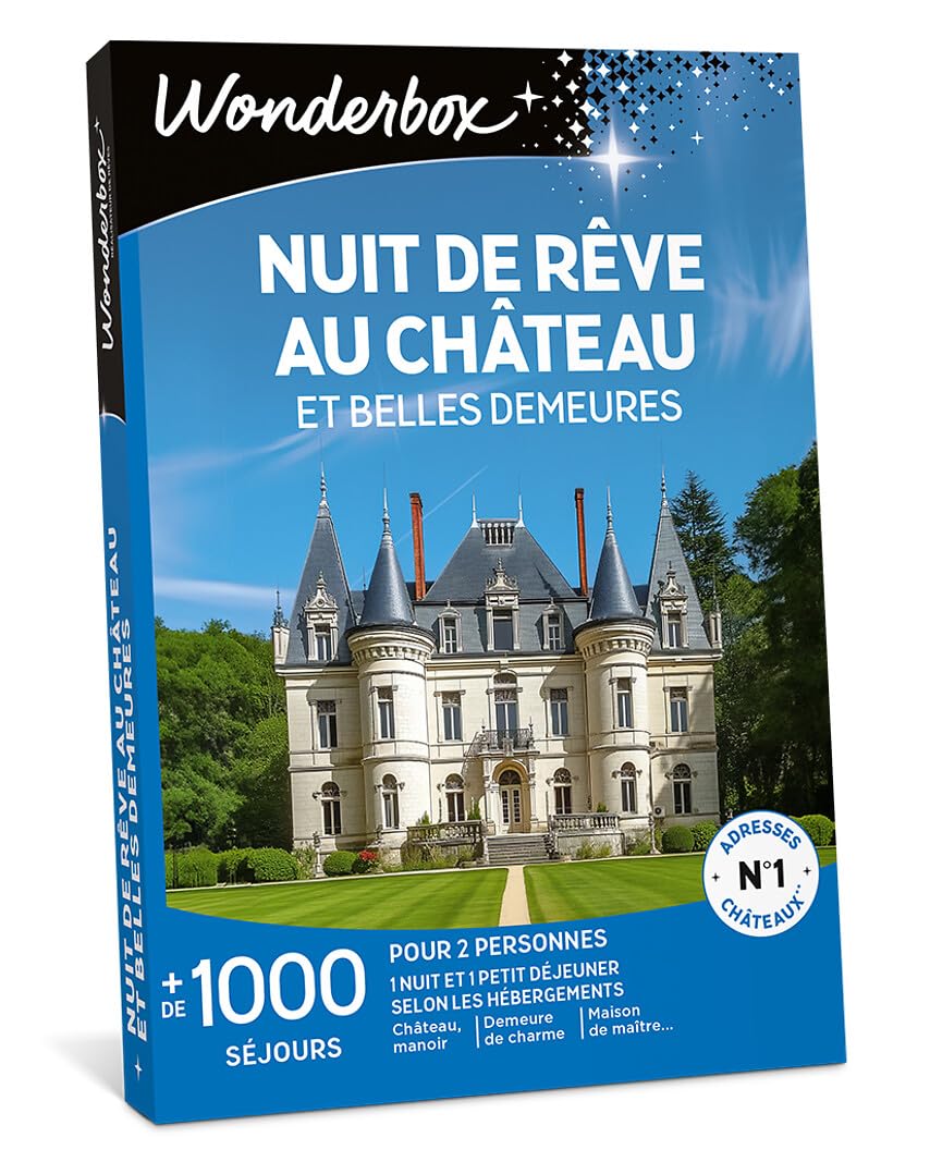 Wonderbox Nuit de Rêve au Château coffret séjour 1 nuit 2 pers