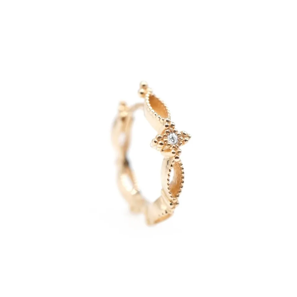 Angèle Brousse Greta One créole or jaune 18 carats diamant