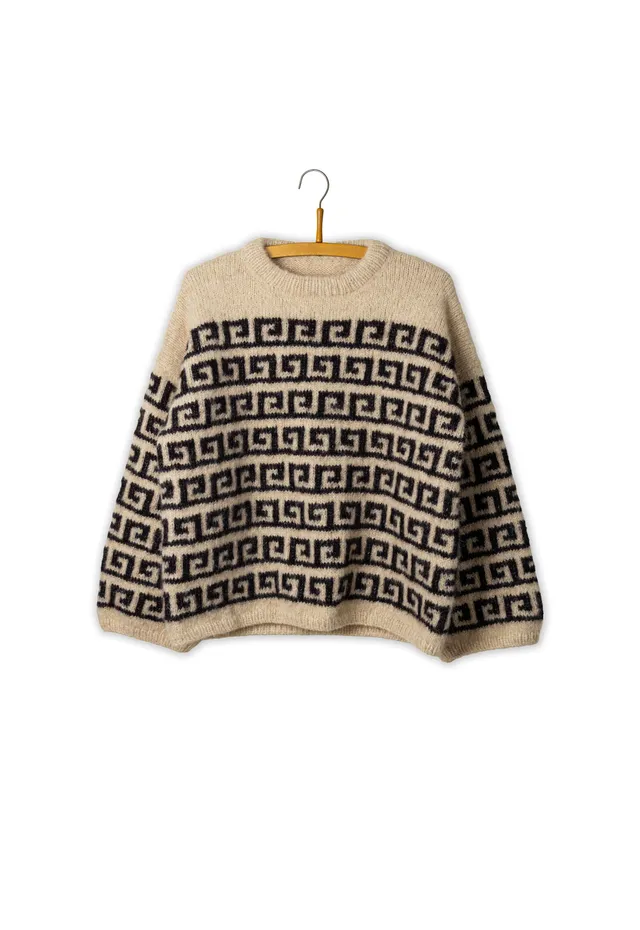 Isager Athene Sweater kit tricot pull laine