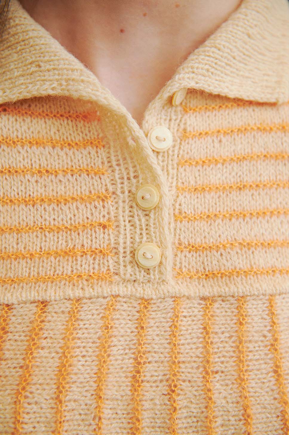 Isager Yarn Kits Kirsten Shirt kit tricot top laine