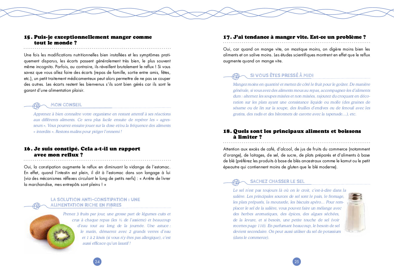Souccar Recettes santé Petits plats reflux livre broché