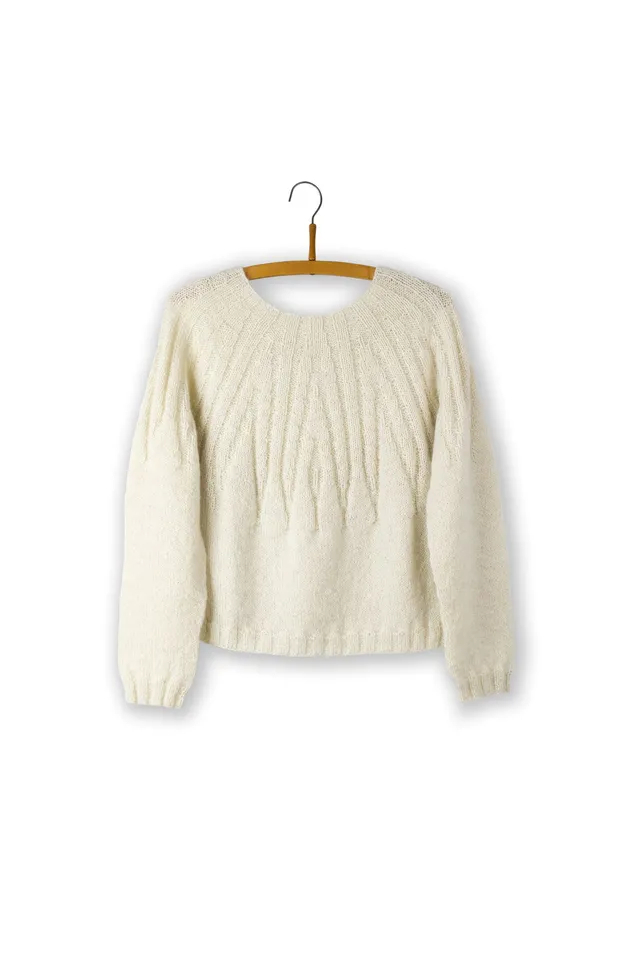 Isager Yarn Kits Gaudi kit tricot pull laine Uld 1 + Uld 2
