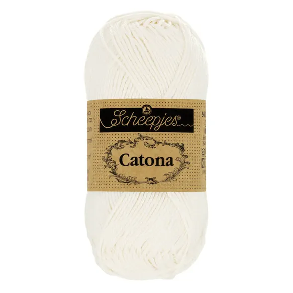 Scheepjes Catona 0105 fil coton pelote 50g mercerisé