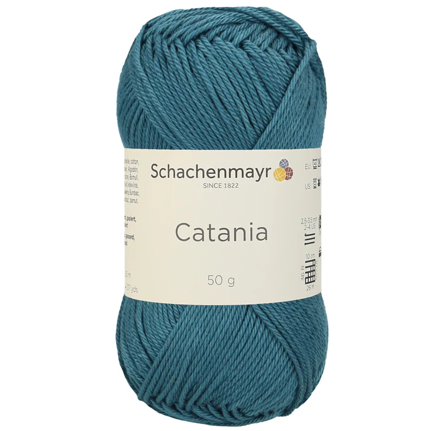 Schachenmayr Catania 0391 fil coton Petrol bleu