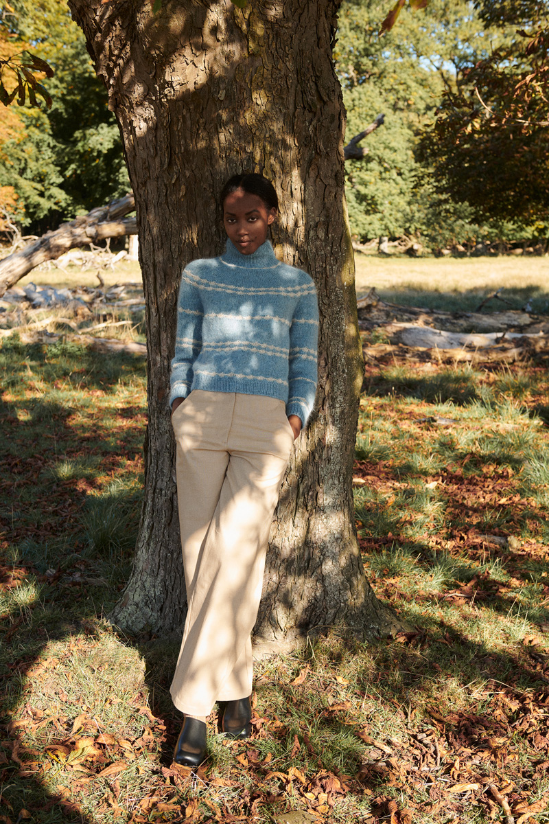 Isager Yarn Kits Virginia kit tricot Merilin mohair