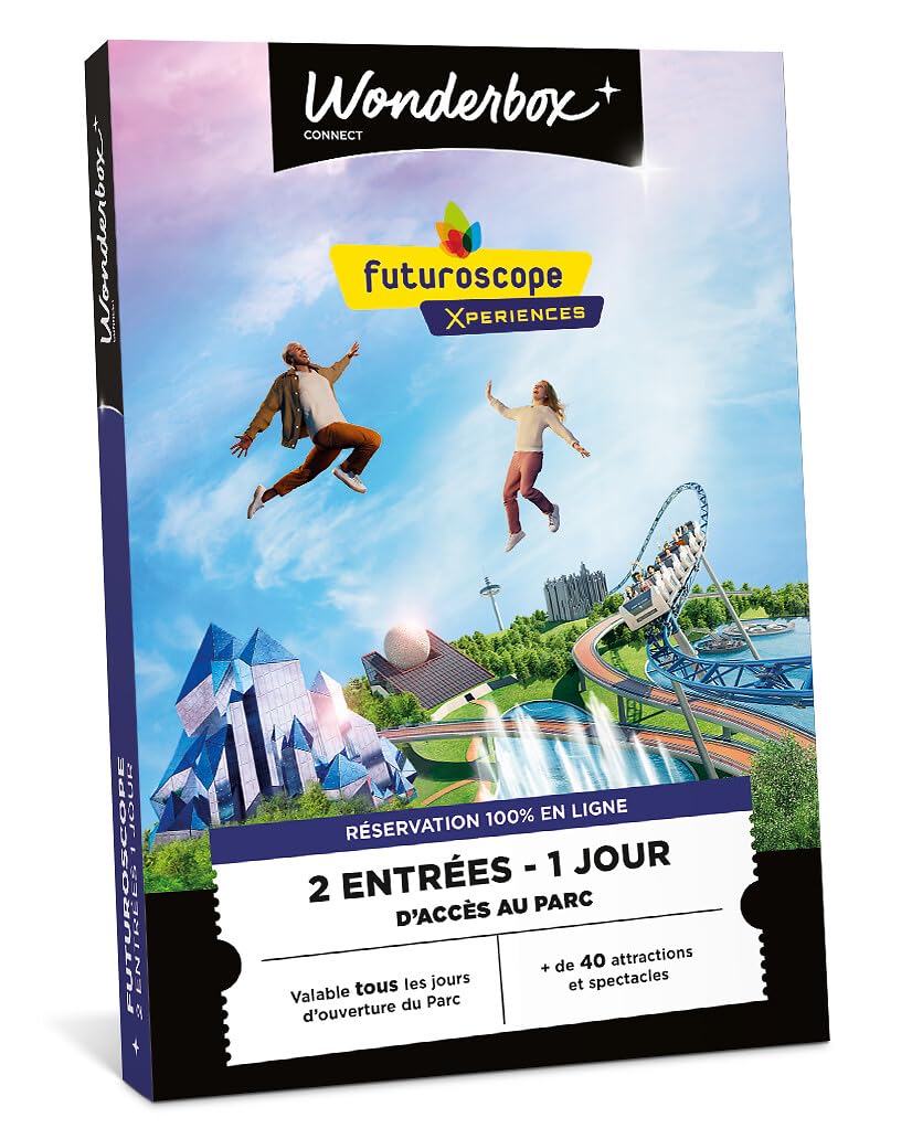 Wonderbox Connect Futuroscope 2 pers coffret parc 1 jour