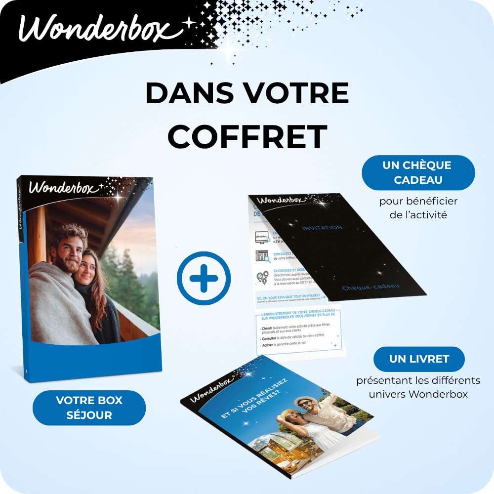 Wonderbox Week-End Cocooning coffret séjour 2 pers.