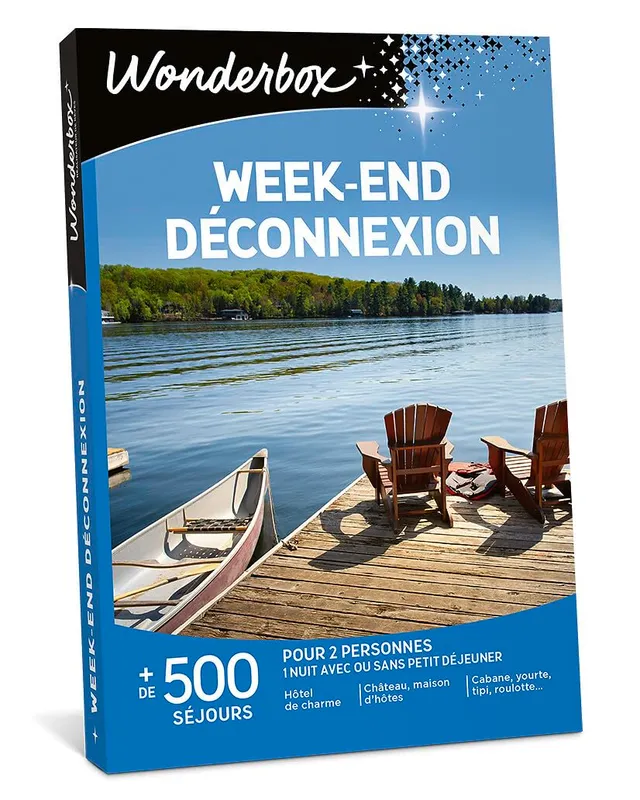Wonderbox Week-End Déconnexion coffret cadeau 1 nuit 2 personnes