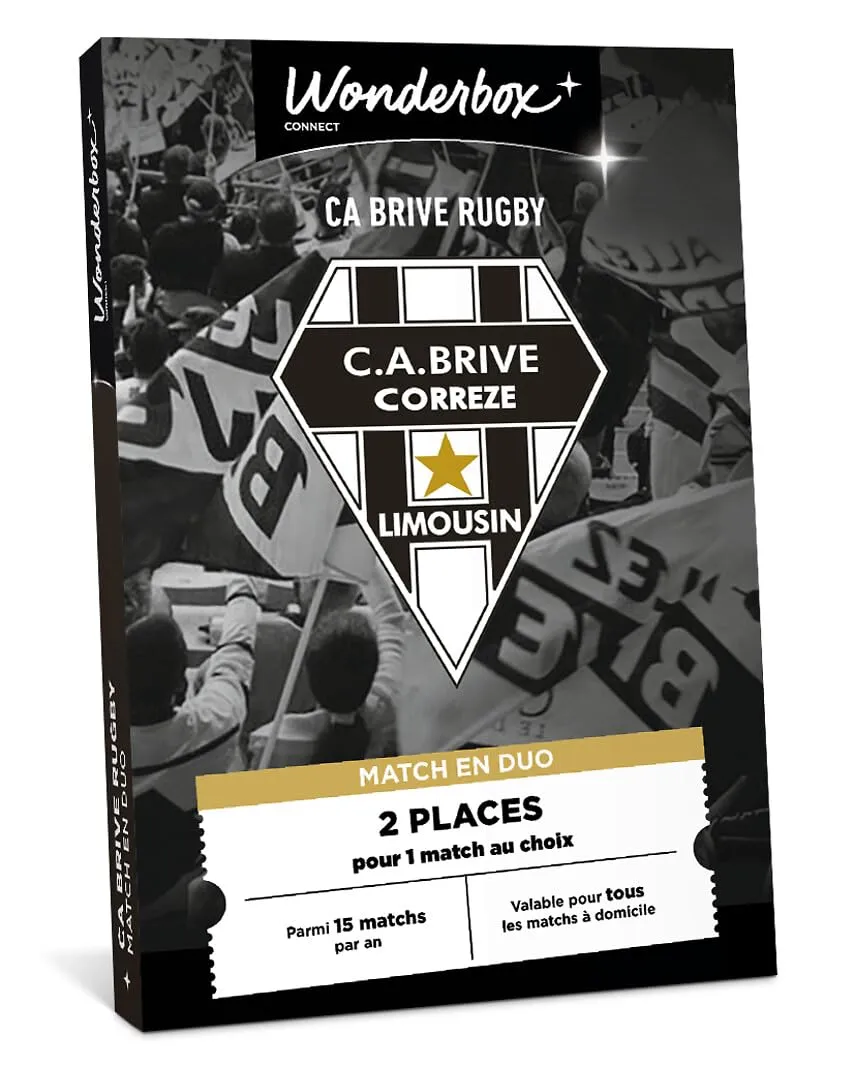 Tick&Box CA Brive coffret match rugby places Brive