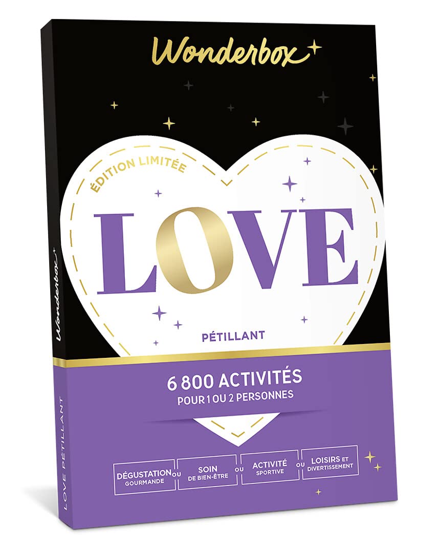 Wonderbox Love Pétillant coffret cadeau duo 1-2 pers.