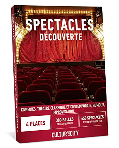 Cultur'In the city 4 Places coffret spectacle théâtre 800 shows
