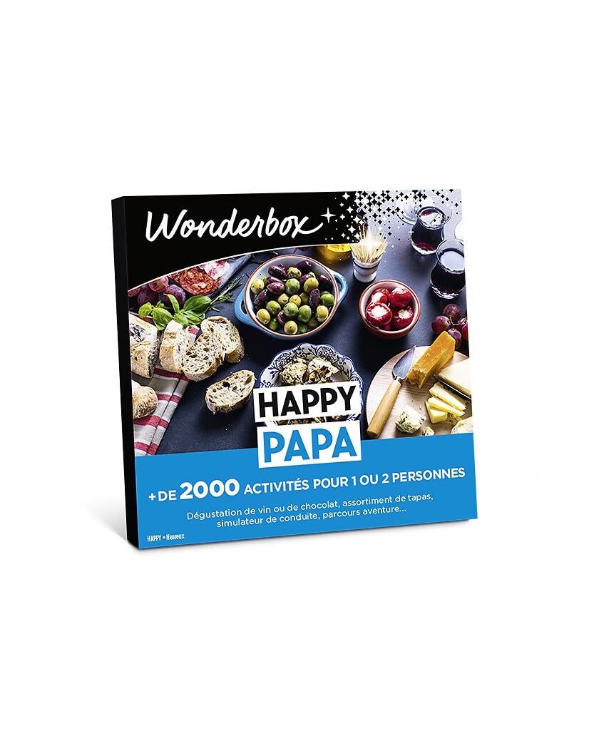 Wonderbox Happy Papa coffret cadeau multi-activités 1-2 pers