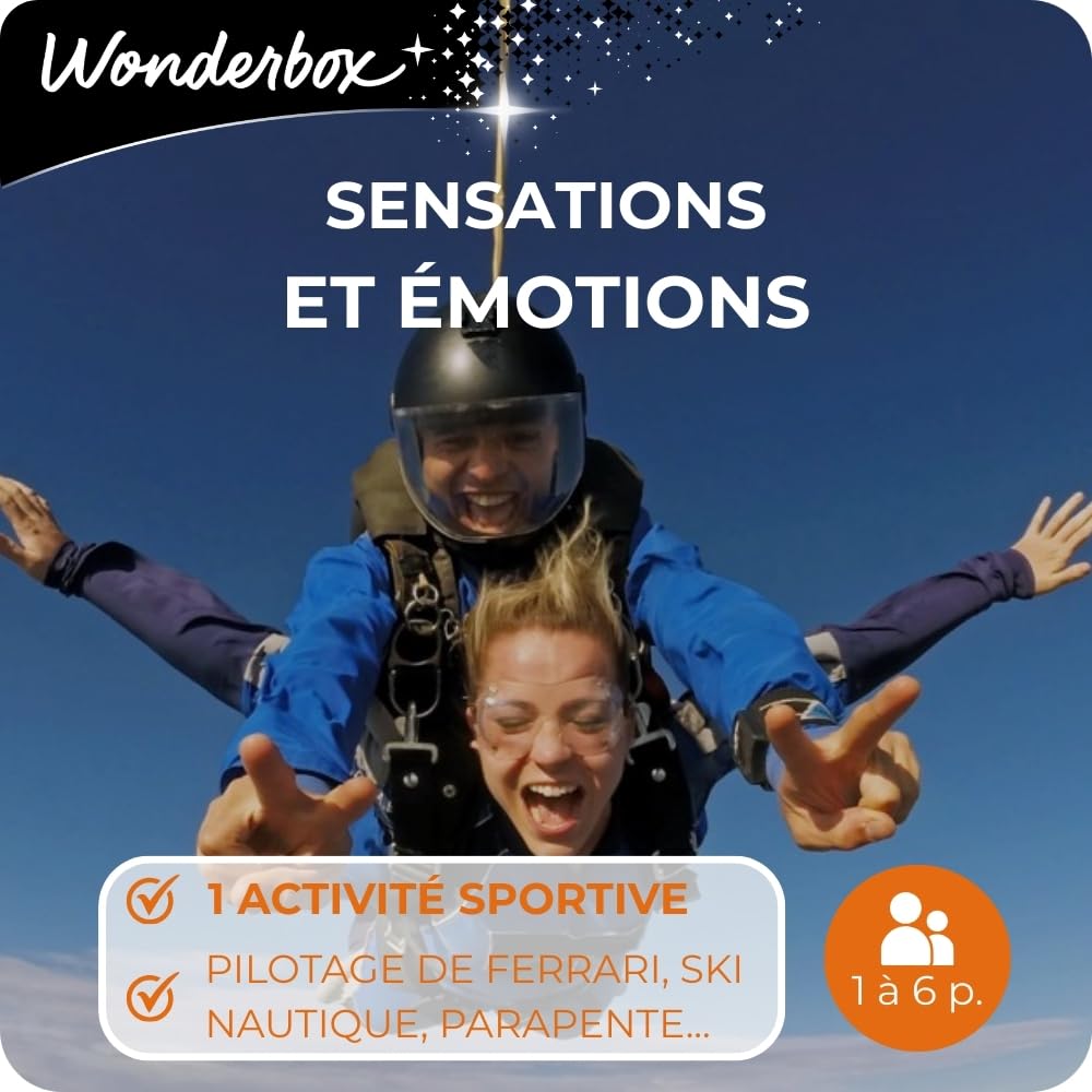 Wonderbox Sport Sensations et Emotions coffret cadeau sport
