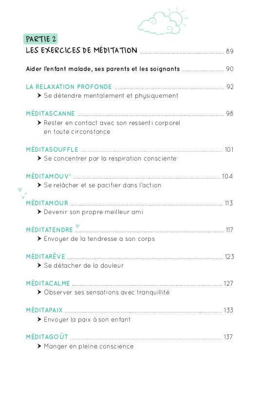 Souccar Guide pratique Méditasoins livre méditation enfant broché