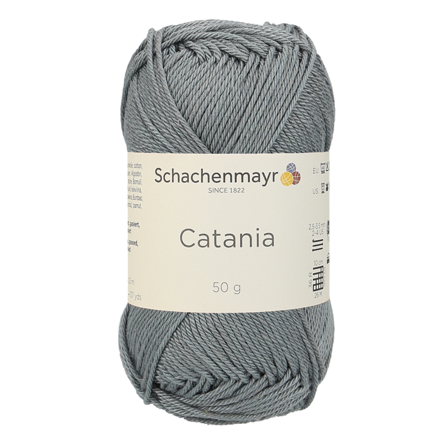 Schachenmayr Catania fil coton 0242 pelote Stein gris pierre