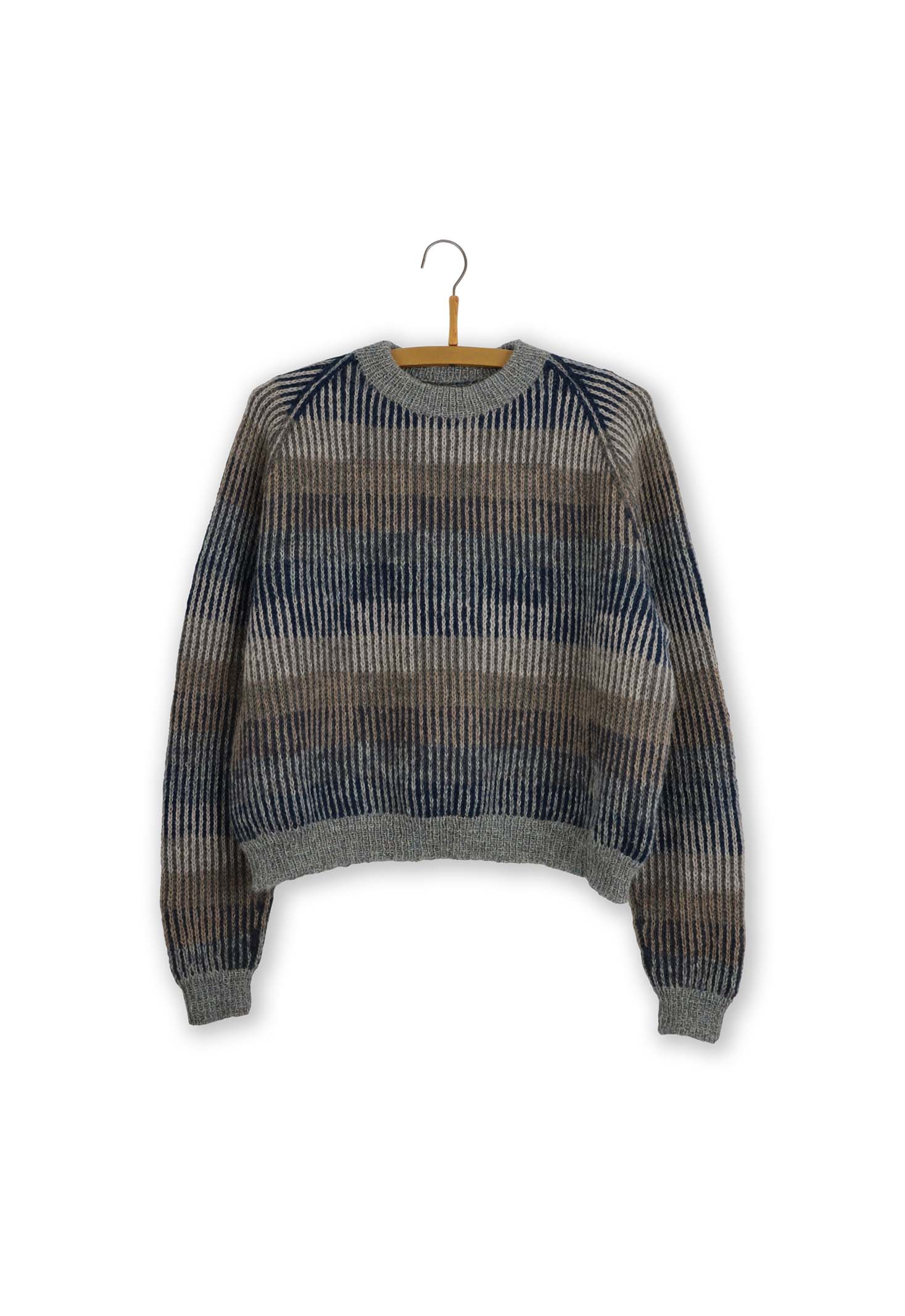 Isager Jacquard patron tricot pull motif jacquard