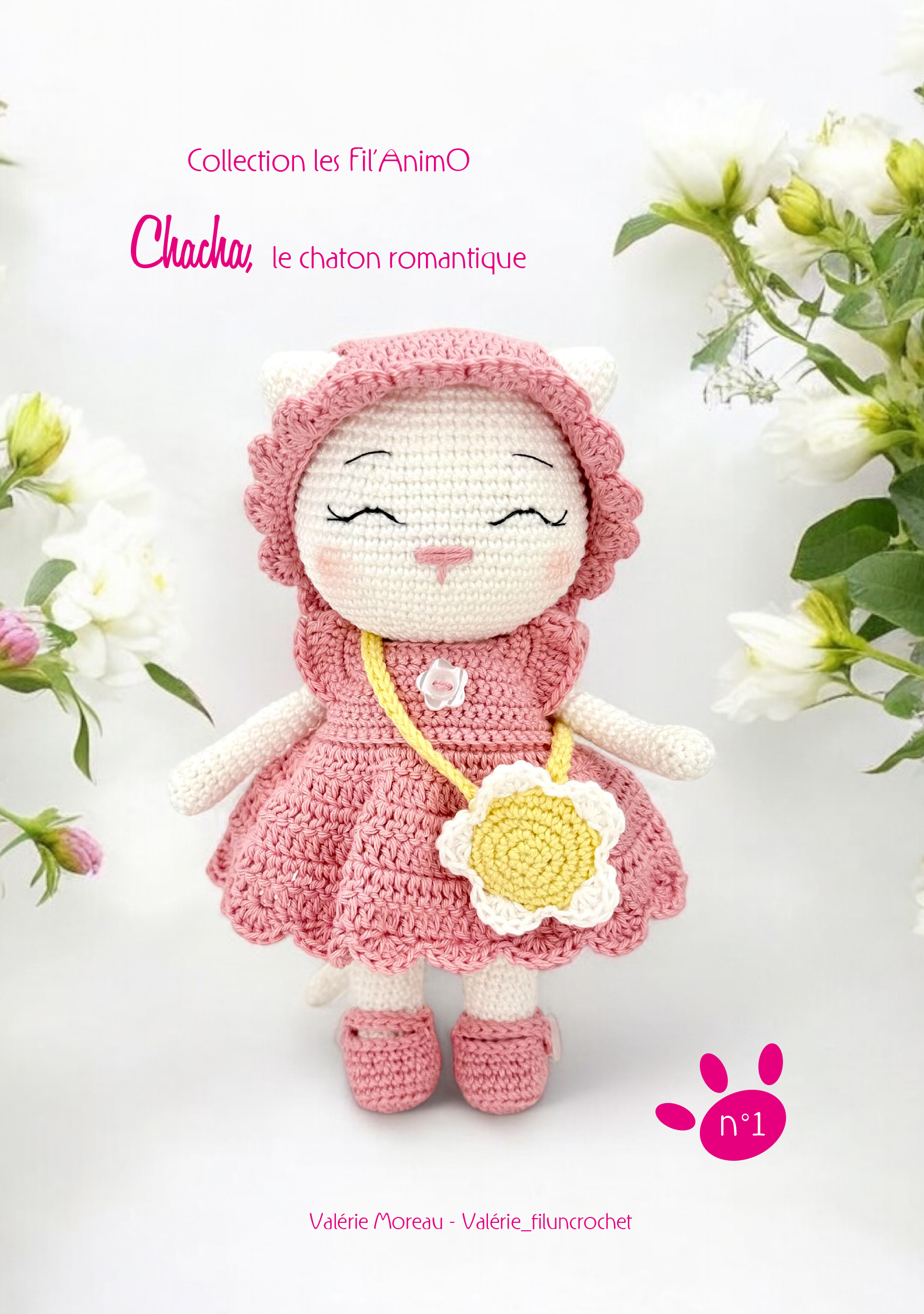 Valerie Fil Un Crochet Kit Chacha chaton romantique kit crochet chat