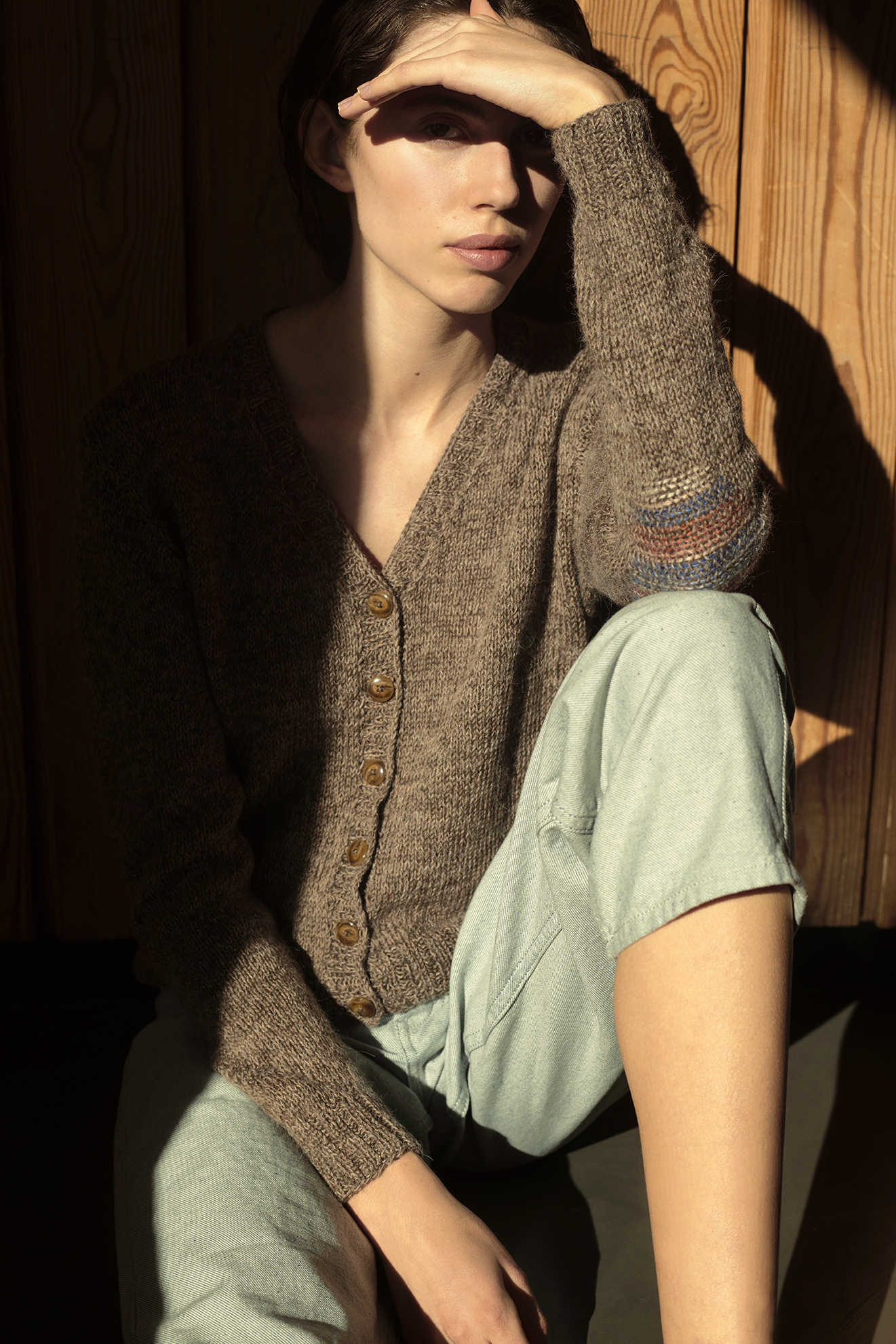 Isager Cannes kit tricot top femme fil laine