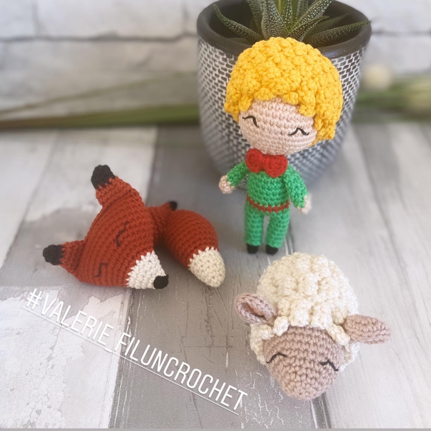 Valerie Fil Un Crochet Petit Prince lot 3 patrons crochet PDF renard