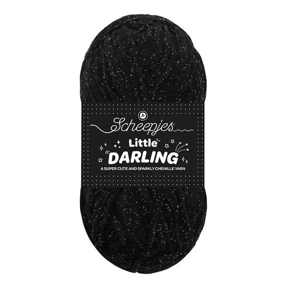 Scheepjes Sparkle 410S fil chenille Panda argenté