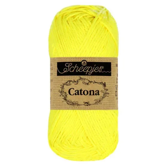 Scheepjes Catona 0601 fil coton à crocheter pelote 50 g mercerisé