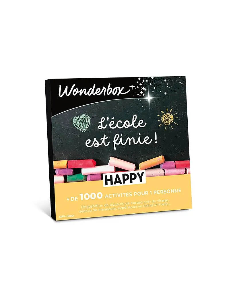 Wonderbox Happy L'école Est Finie coffret cadeau 1 personne