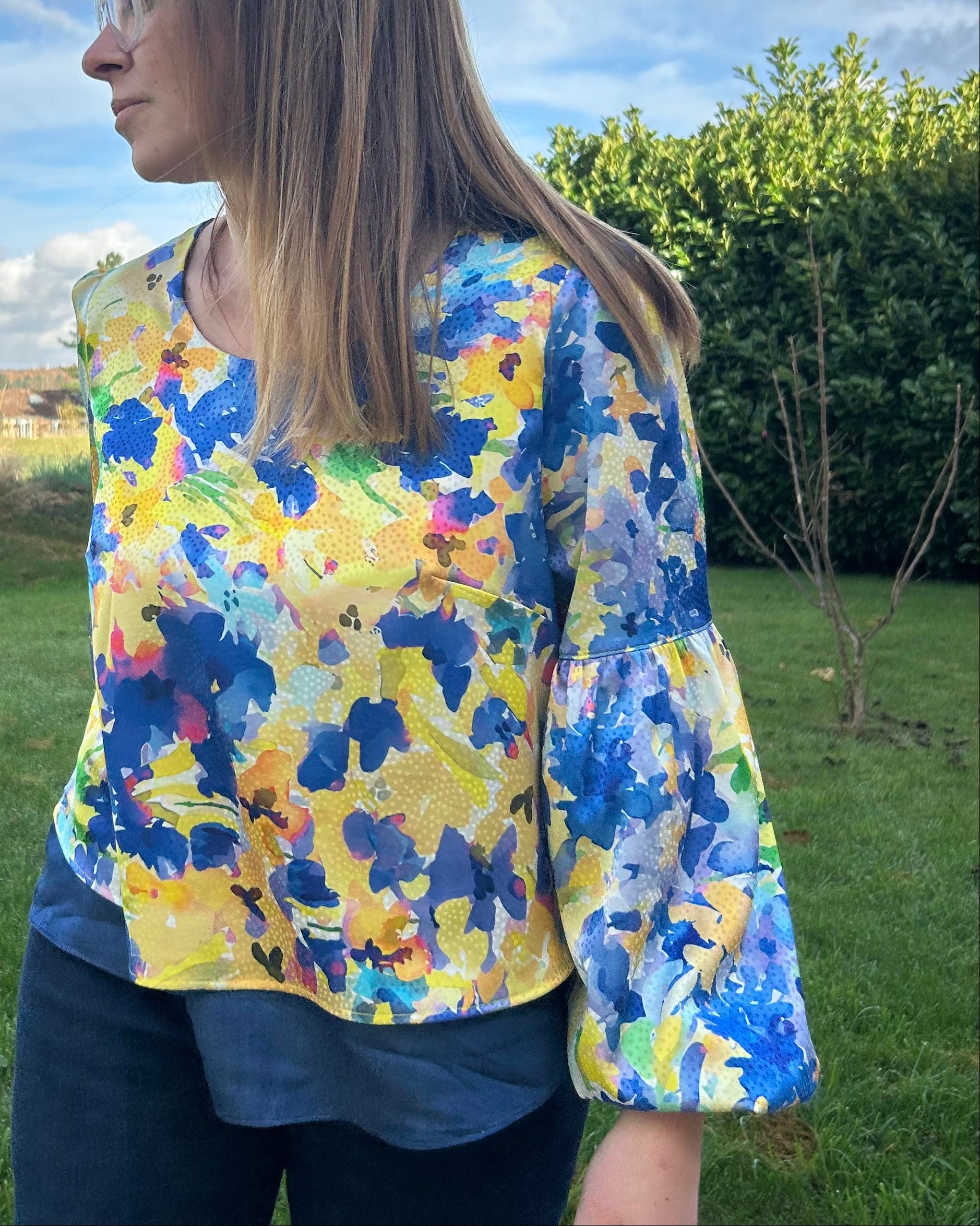 Laeti & Léa Azurée patron manches blouse femme PDF débutant