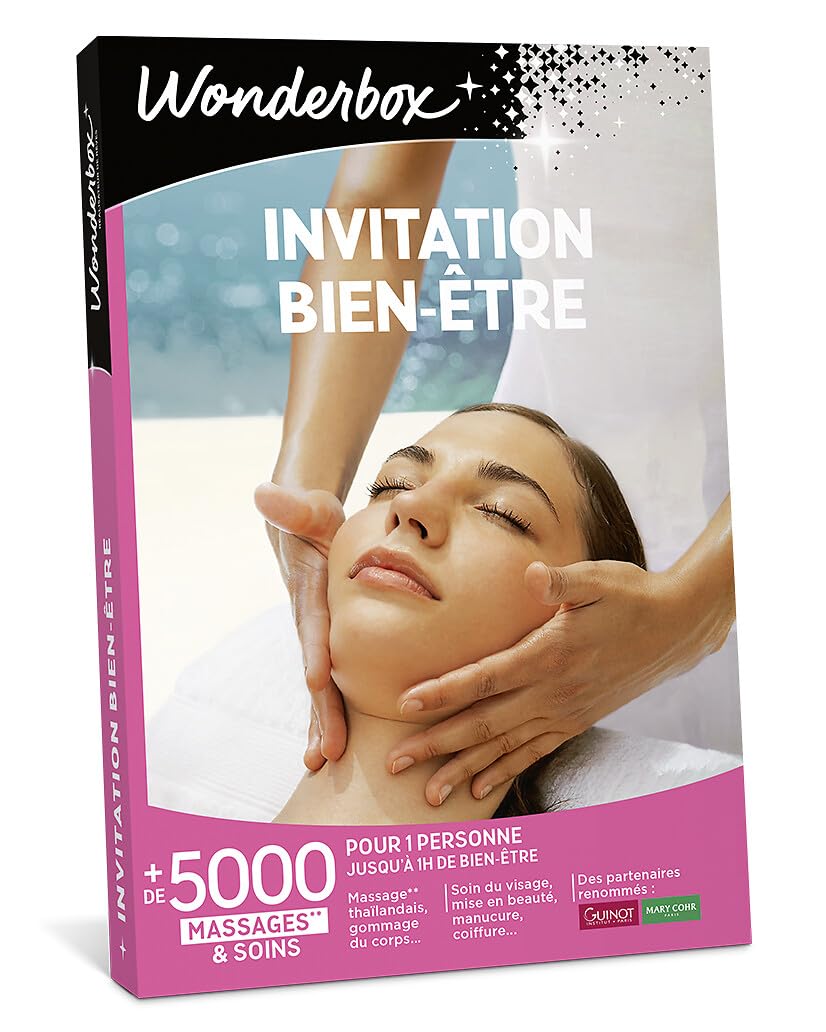 Wonderbox Invitation Au Bien Etre coffret cadeau 1 personne soin spa