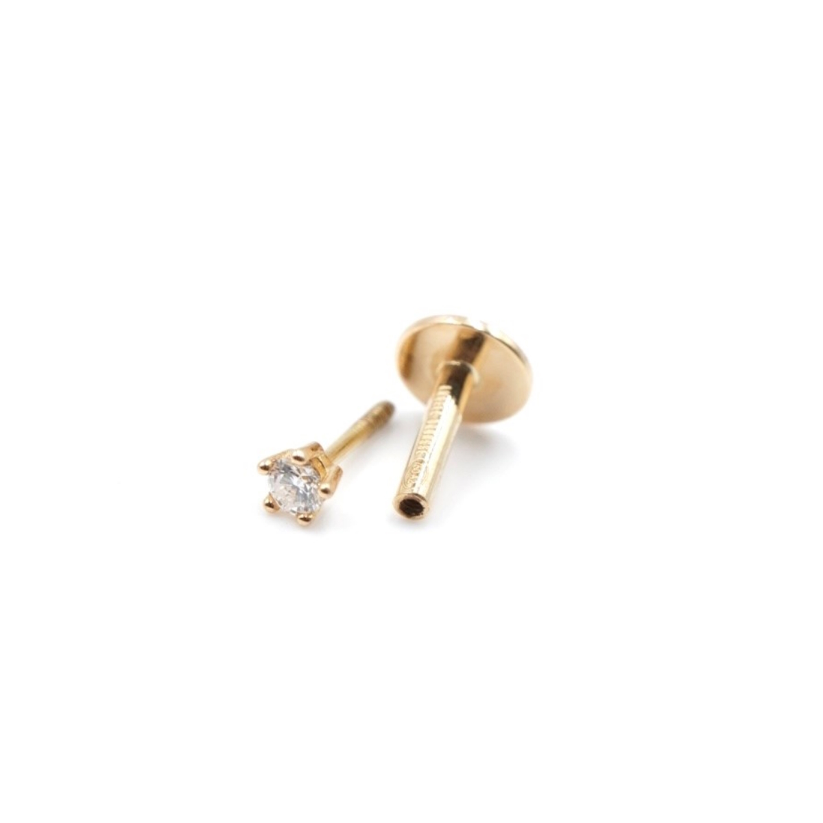 ANGÈLE BROUSSE Eternity One piercing or jaune 18 carats diamant