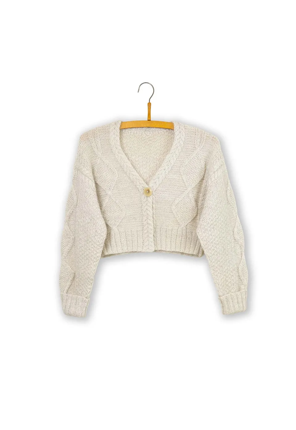 Isager Tversted Cardigan kit gilet Uld 2 Silk Mohair