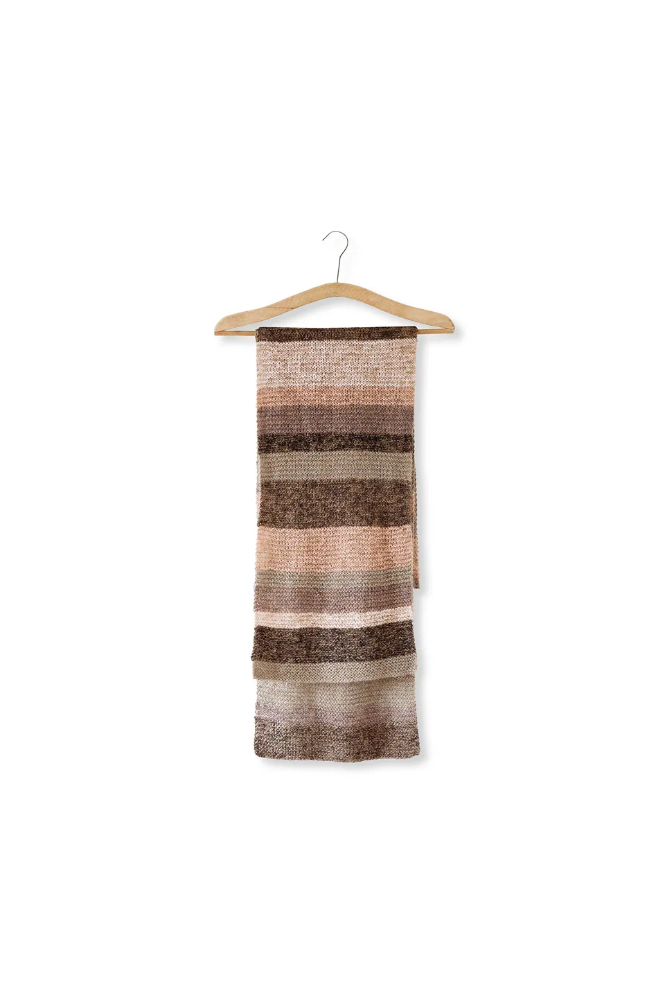 Isager Kalahari kit tricot pull rayures laine
