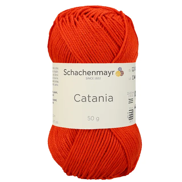 Schachenmayr Catania 0390 Tomate fil coton mercerisé