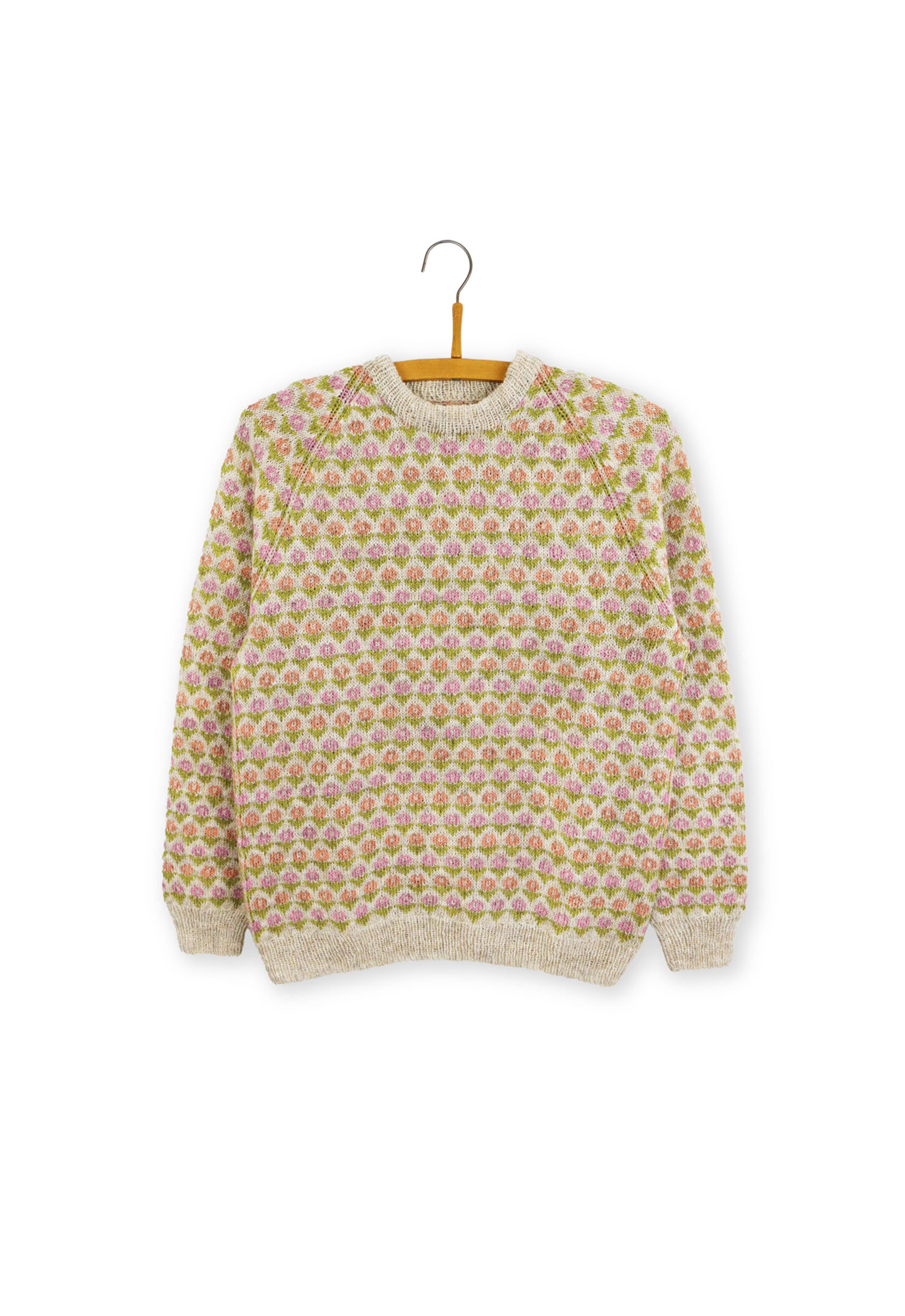 Isager Blomster kit tricot laine pull femme