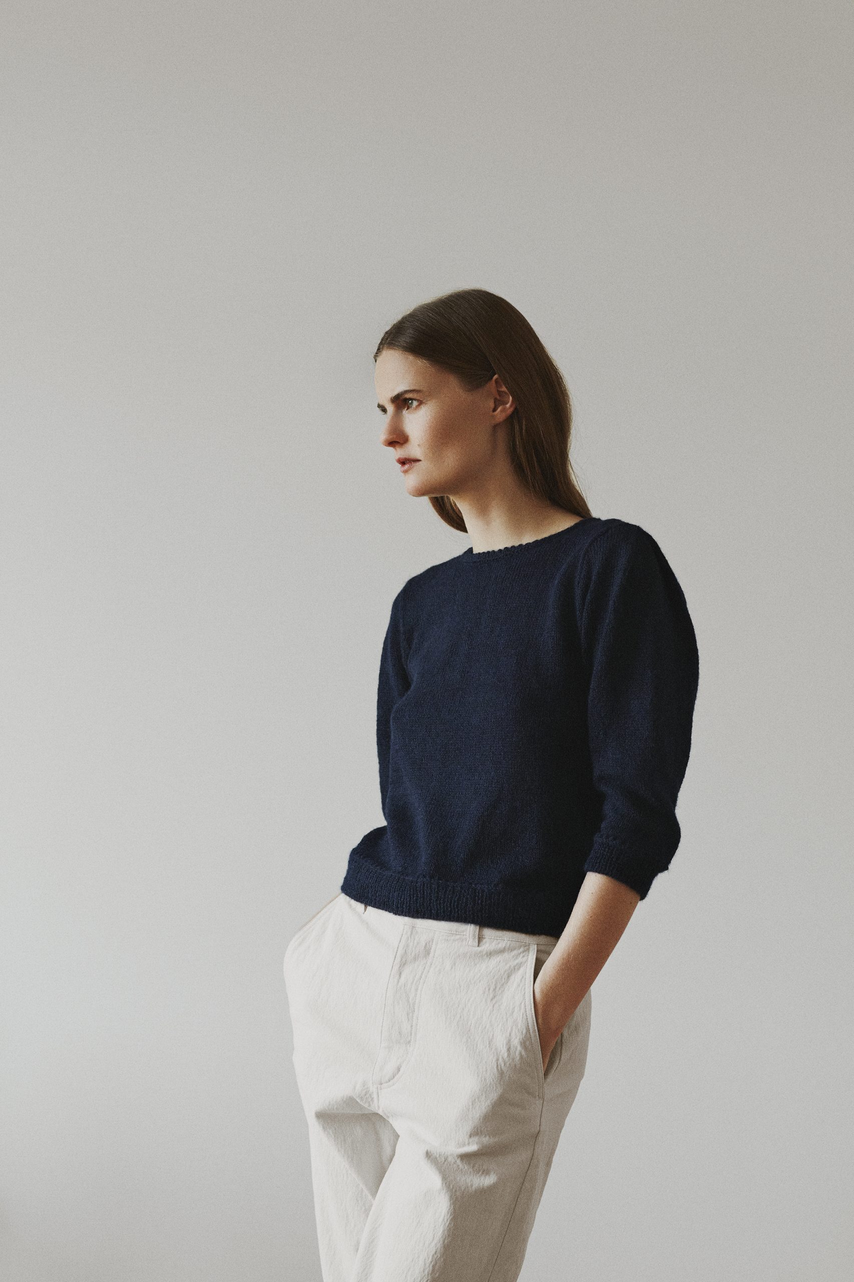 Isager Cherry Trio 1 Alpaca 1 kit tricot pull